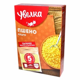 Крупа пшено Увелка шлифованное 5*80гр к/у