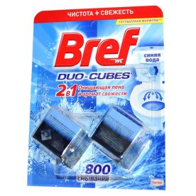 Блок для туалета Bref Duo-Cubes 2*50гр м/у