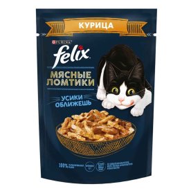 Корм для кошек Felix курица и мясные ломтики 75гр пауч