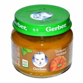 Пюре Gerber тыква с 5мес 80гр ст/б