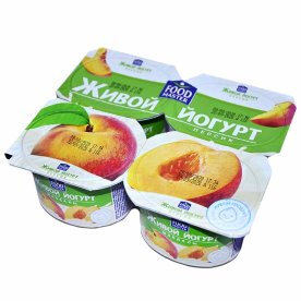 Йогурт FoodMaster персик 1,5% 110гр пэт