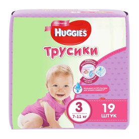 Трусики Huggies Pants 3 Girl Conv 19шт м/у