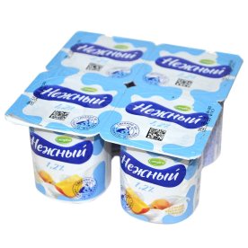 Йогурт Campina Нежный с соком абрикоса и манго 100гр