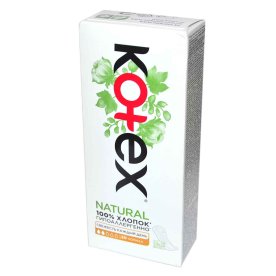 Прокладки ежедневные Kotex Liners Natural Normal ORG 20шт к/у