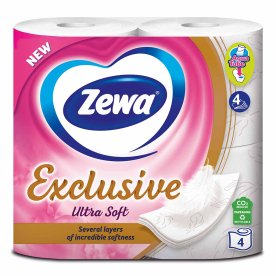 Бумага туалетная Zewa Ultra Soft 4сл 4рул м/у