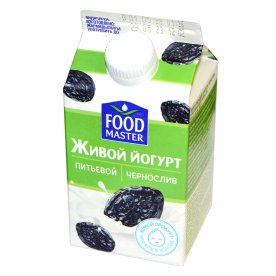 Йогурт питьевой FoodMaster чернослив 2% 450гр т/п