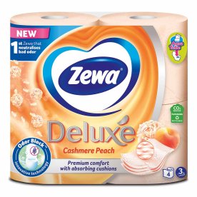 Бумага туалетная Zewa Deluxe Peach 3сл 4рул м/у