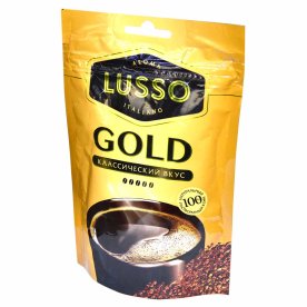 Кофе Lusso Gold растворимый 75гр д/п