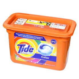 Капсулы для стирки Tide Color 18*24,8гр пэт