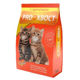 Корм для котят ProХвост цыпленок 350гр м/у