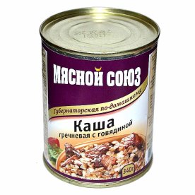 Каша гречневая Мясной союз с говядиной 340гр ж/б