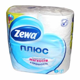 Бумага туалетная Zewa Плюс White 2сл 4рул м/у