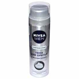 Пена для бритья Nivea Men Серебряная защита 200мл ж/б