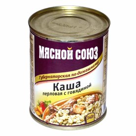 Каша перловая Мясной союз с говядиной 340гр ж/б