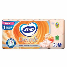 Бумага туалетная Zewa Deluxe Peach 3сл 8рул м/у