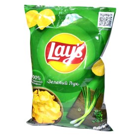 Чипсы Lay’s вкус молодой зеленый лук 140гр м/у