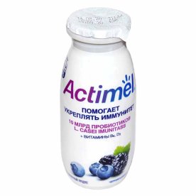 Напиток Actimel черника-ежевика 95мл пэт