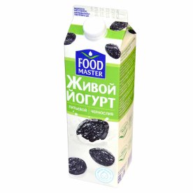 Йогурт питьевой FoodMaster чернослив 2% 900гр т/п