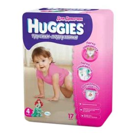 Трусики Huggies Pants 4 Girl Conv 17шт м/у