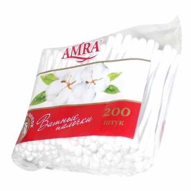 Палочки ватные Amra 200шт м/у