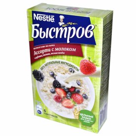 Каша овсяная Nestle Быстров ассорти с молоком 40гр м/у