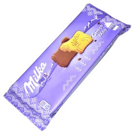 Печенье Milka глазированное шоколадом 200гр м/у