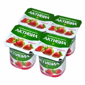 Йогурт Активия клубника 2,9% 120гр пэт