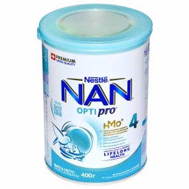 Смесь Nan 4 Optipro молочная с 18мес 400гр ж/б