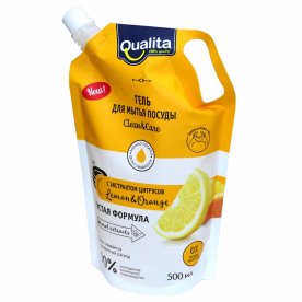 Средство для мытья посуды Qualita Lemon&orange 500мл д/п