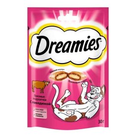 Корм для кошек Dreamies лакомство говядина 30гр пауч