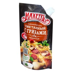 Соус Махеевъ Сметанный с грибами 25% 200гр д/п