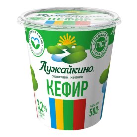 Кефир Лужайкино 3,2% 500гр пэт