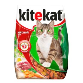 Корм для кошек Kitekat мясной пир 350гр м/у