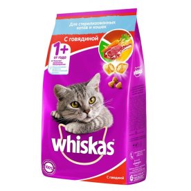 Корм для кошек Whiskas для стирилизованных говядина 1,9кг м/у