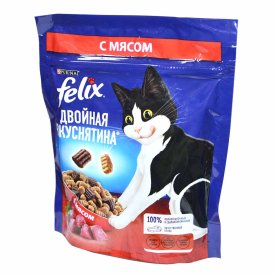 Корм для кошек Felix с мясом 200гр д/п