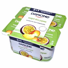 Йогурт Danone персик-маракуйя 2,5% 4*120гр