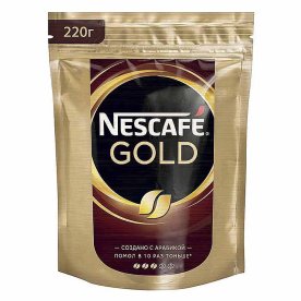 Кофе Nescafe Gold раст 220гр д/п