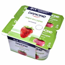 Йогурт Danone клубника 2,5% 4*120гр