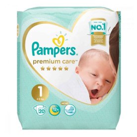 Подгузники Pampers Premium Care Newborn (2-5кг) 20шт м/у