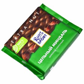 Шоколад Ritter Sport молочный с цельным миндалем 100гр м/у