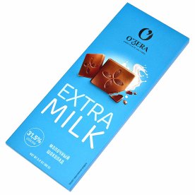 Шоколад OZera Extra milk молочный 90гр