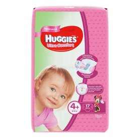 Подгузники Huggies UC 4+ Conv Girl (10-16кг) 17шт м/у