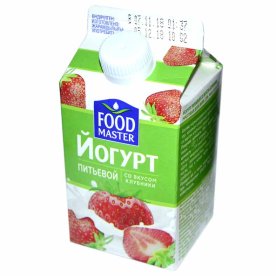 Йогурт питьевой FoodMaster клубника 2% 450мл т/п