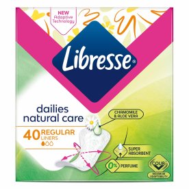 Прокладки ежедневные Libresse Natural Care Normal 40шт к/у