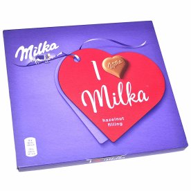 Набор конфет Milka молочный шоколад с ореховой начинкой 110гр к/у