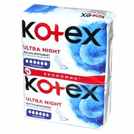 Прокладки Kotex Ultra Night Duo Pads 14шт м/у