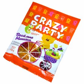 Мармелад жевательный Crazy Party Мишки 70гр м/у