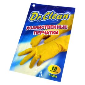 Перчатки Dr.Clean хозяйственные резиновые M м/у