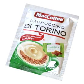 Кофе MacCoffee Di Torino Cappuccino Cannella с корицей 25,5гр м/у
