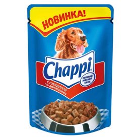 Корм для собак Chappi говядин по-домашнему 85гр пауч